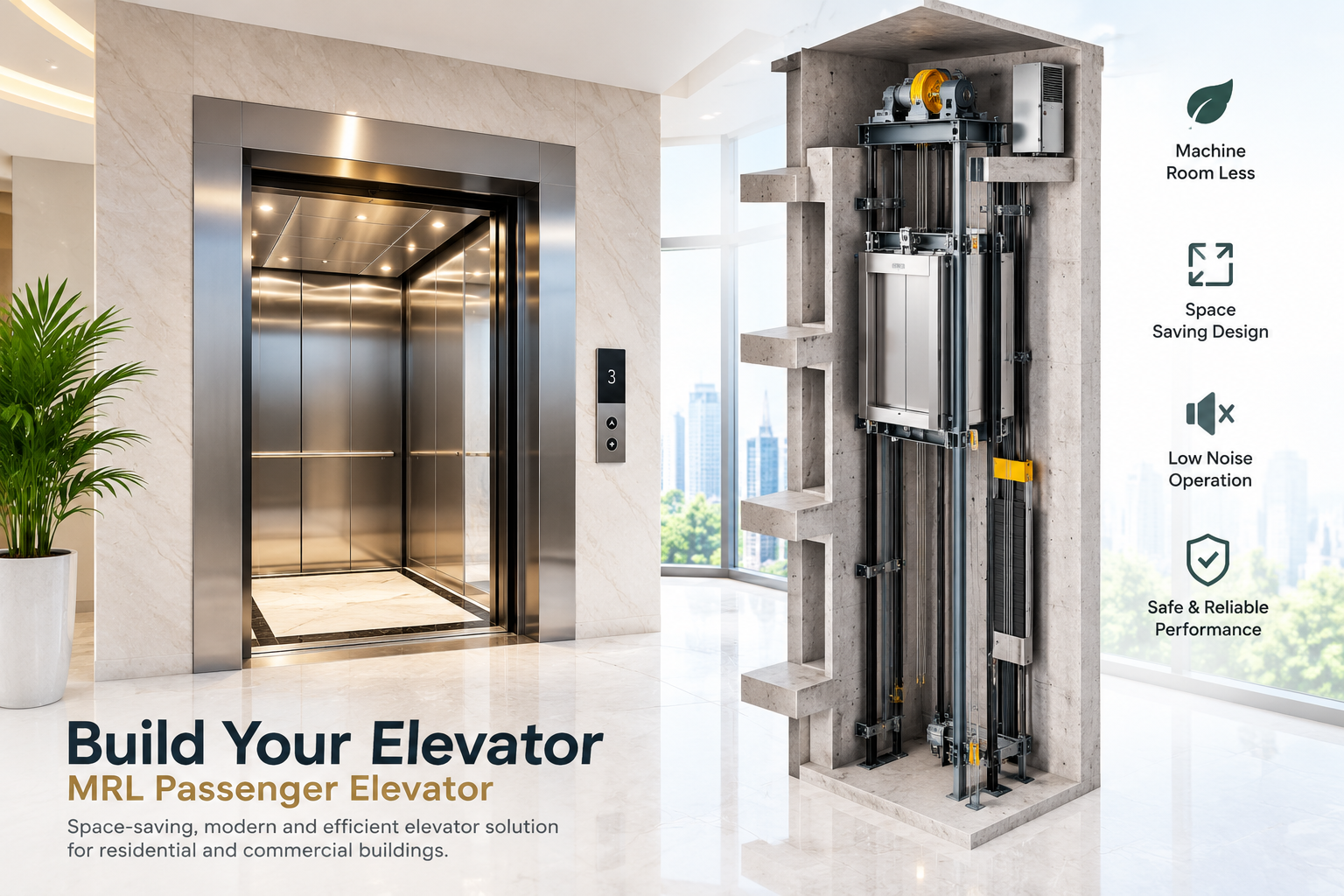 Build Your Elevator – MRL Passenger Elevator
