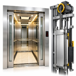MRL Passenger Elevator with Gearless Traction System
