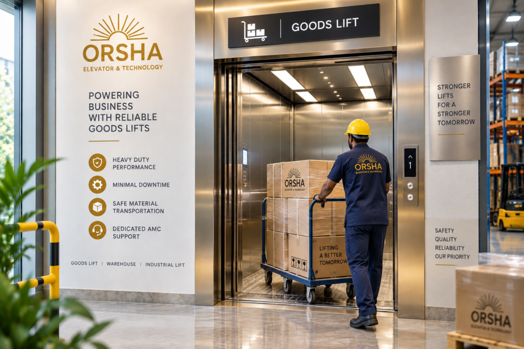 ORSHA Goods Lift AMC Service for Industrial and Warehouse Elevators