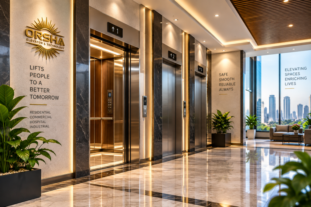 ORSHA New Lift Solutions for passenger lift installation in Kolkata